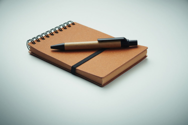 Logotrade promotional product picture of: Recycled notebook with ball pen