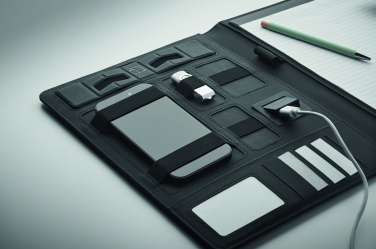 Logo trade advertising products picture of: A4 folder and wireless charger