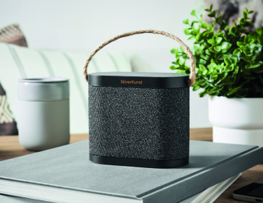 Logo trade corporate gifts picture of: 15W wireless charger speaker