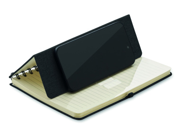 Logo trade promotional items picture of: A5 notebook with phone holder