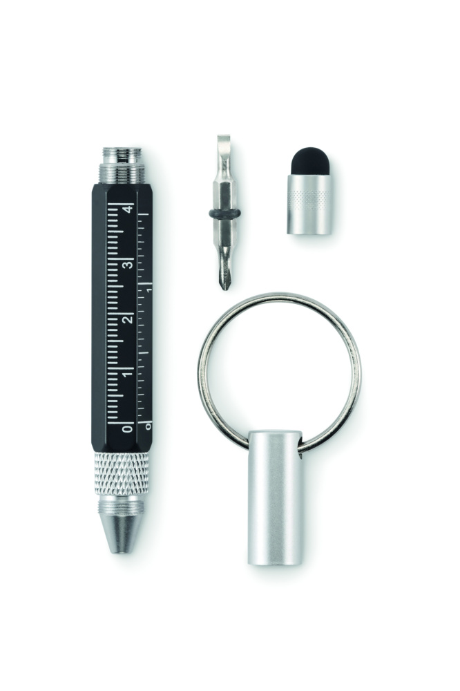 Logo trade advertising product photo of: Key ring with twist action pen