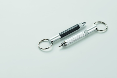 Logo trade business gifts image of: Key ring with twist action pen