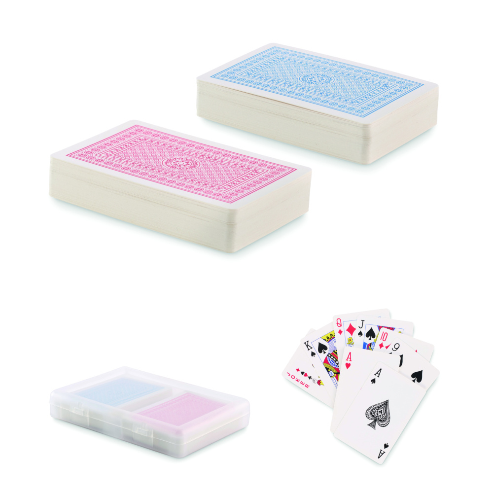 Logo trade promotional gifts image of: Set of classic playing cards