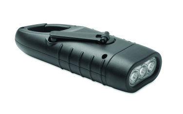Logotrade promotional gift image of: Solar torch with dynamo crank