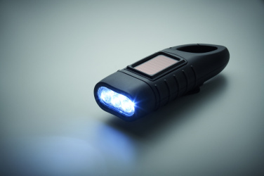 Logotrade promotional product image of: Solar torch with dynamo crank