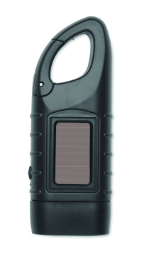 Logotrade promotional item picture of: Solar torch with dynamo crank