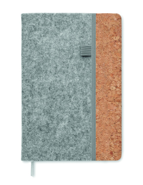 Logo trade promotional merchandise photo of: A5 RPET cork notebook