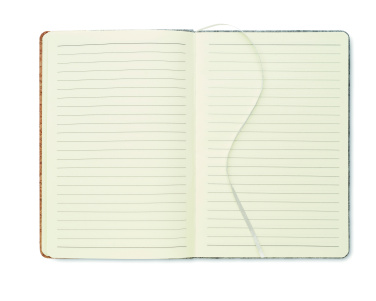 Logo trade corporate gifts picture of: A5 RPET cork notebook