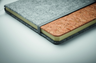 Logo trade promotional gifts image of: A5 RPET cork notebook