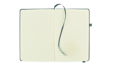 Logo trade promotional gifts image of: Recycled Leather A5 notebook
