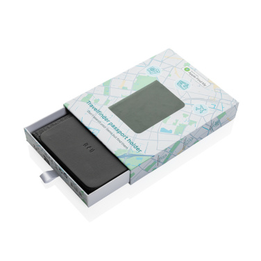 Logo trade promotional merchandise image of: Trackmate RCS rpolyester passport holder worldwide locating