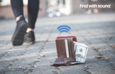 Logotrade promotional item picture of: Findit RCS rplastic ultra-thin finder card rechargeable