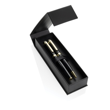 Logotrade promotional item image of: Swiss Peak Luca RCS recycled brass deluxe pen set