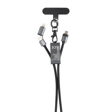 Logotrade advertising products photo of: Terra RCS recycled PET phone cord with dual charge cable