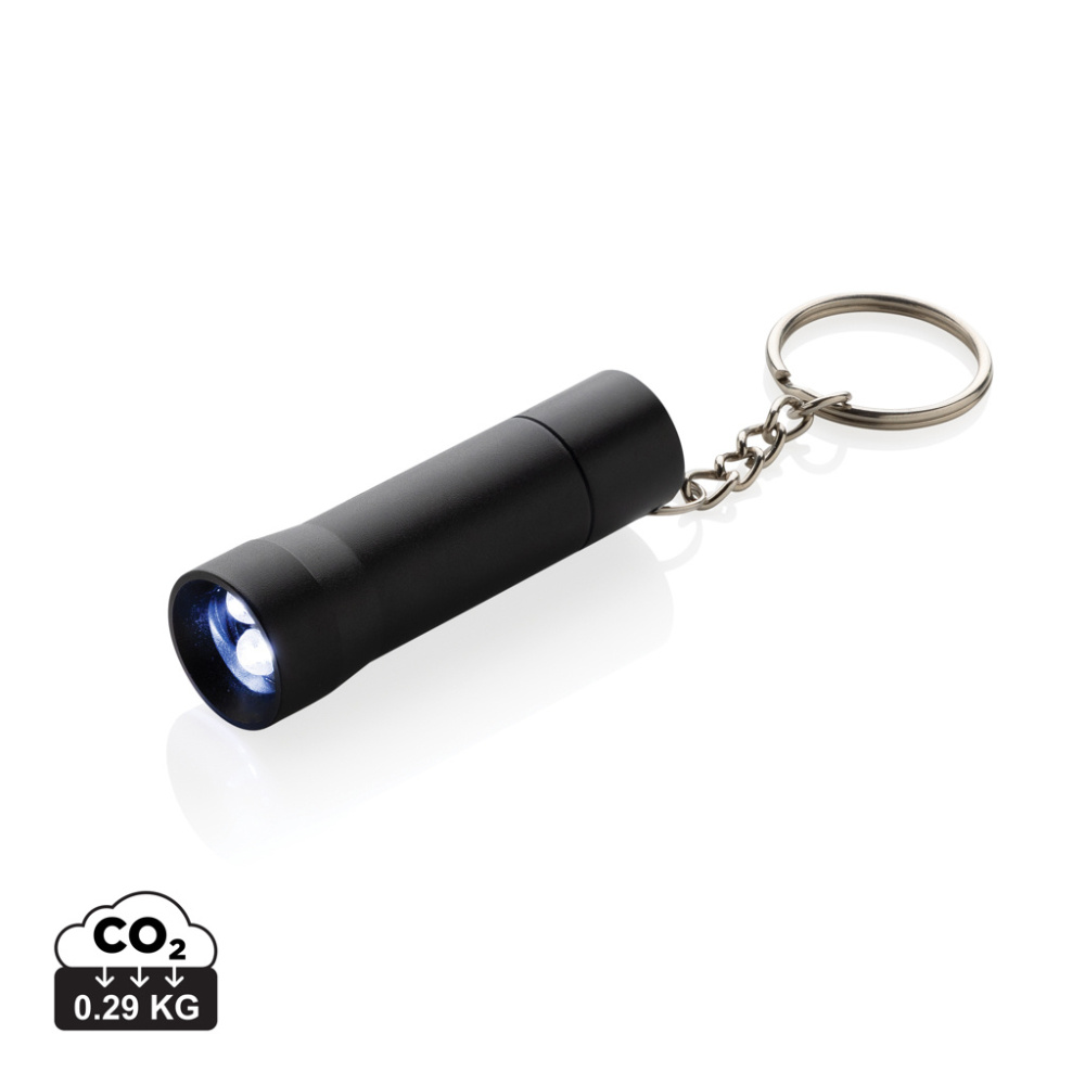 Logotrade promotional items photo of: Flash RCS recycled aluminium keychain torch