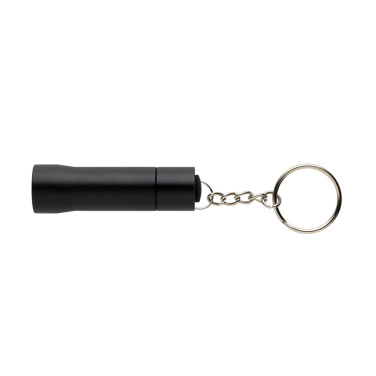 Logo trade promotional gifts image of: Flash RCS recycled aluminium keychain torch