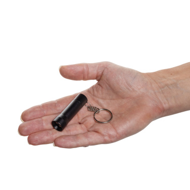 Logo trade advertising product photo of: Flash RCS recycled aluminium keychain torch