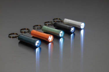 Logotrade corporate gift picture of: Flash RCS recycled aluminium keychain torch