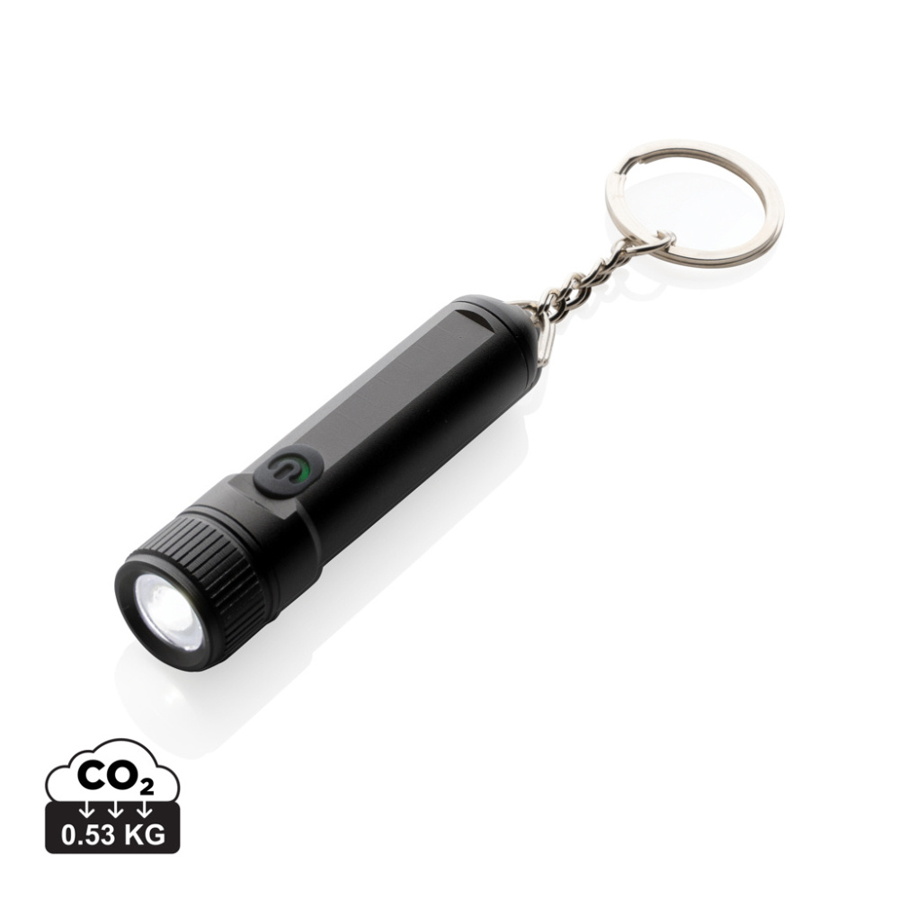 Logo trade business gift photo of: Gear X rechargeable ultra bright keychain torch
