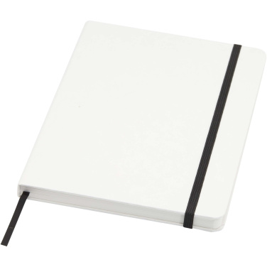 Logo trade promotional merchandise image of: Holm A5 stone paper hard cover notebook with lined pages