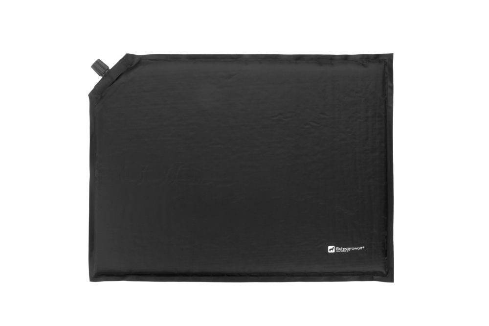Logo trade promotional products image of: Inflatable cushion ANTERO Schwarzwolf