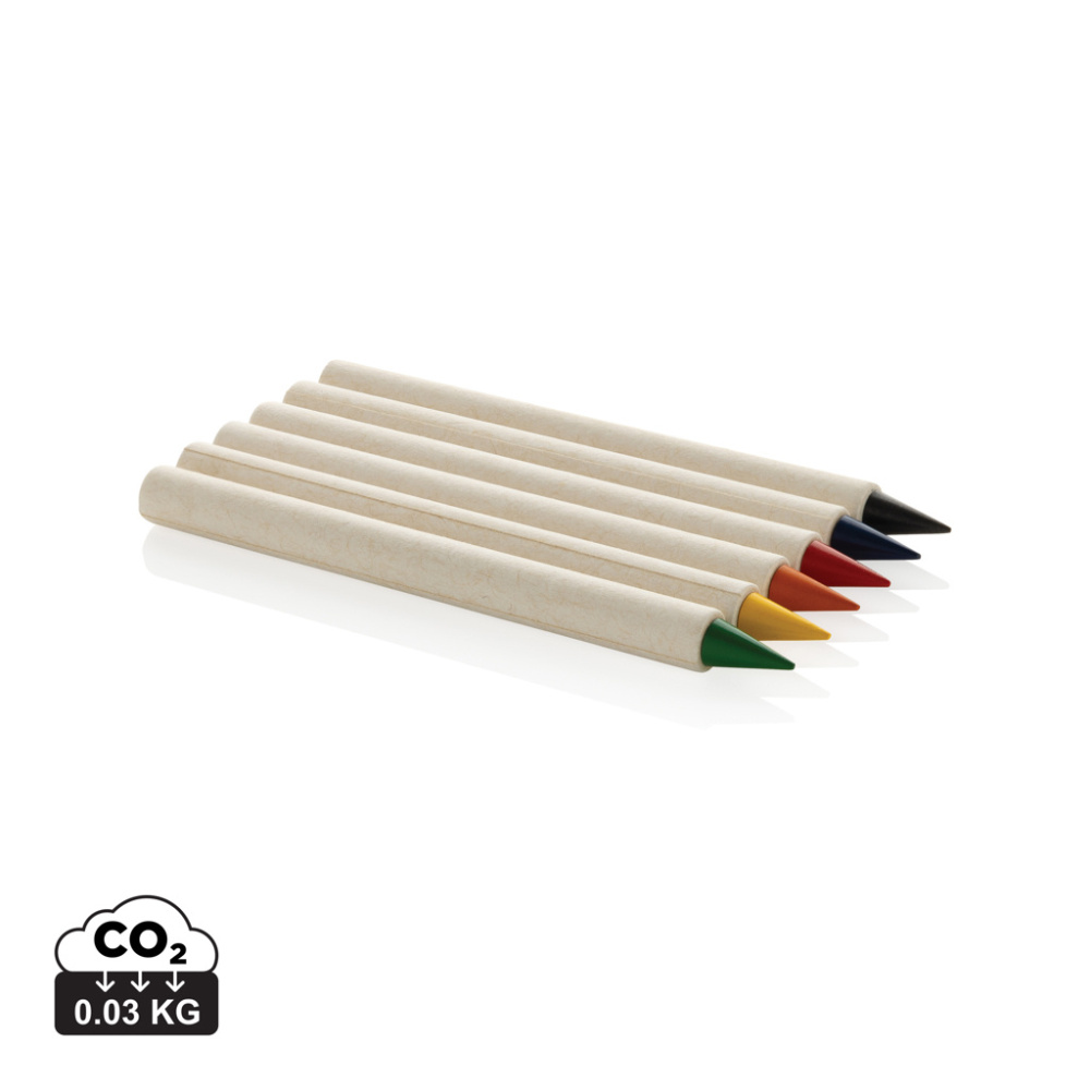 Logo trade promotional products image of: Micki GRS infinity 6pc colouring pencil set