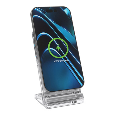 Logo trade corporate gifts picture of: Magcharge 15W magnetic wireless charging stand