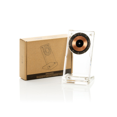 Logo trade promotional giveaway photo of: Magcharge 15W magnetic wireless charging stand