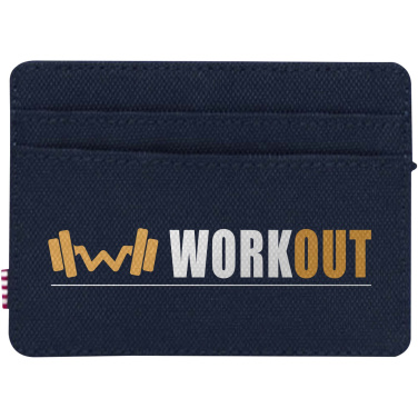 Logo trade promotional merchandise image of: Herschel Charlie recycled RFID card holder