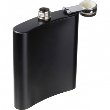 Logo trade advertising products picture of: Stainless steel hip flask Sheffield