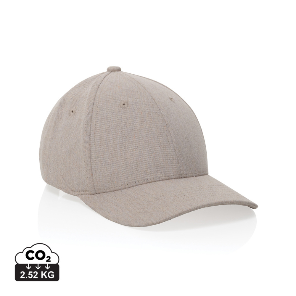 Logotrade promotional giveaway picture of: Milo AWARE™ recycled heather 6 panel cap 200gr