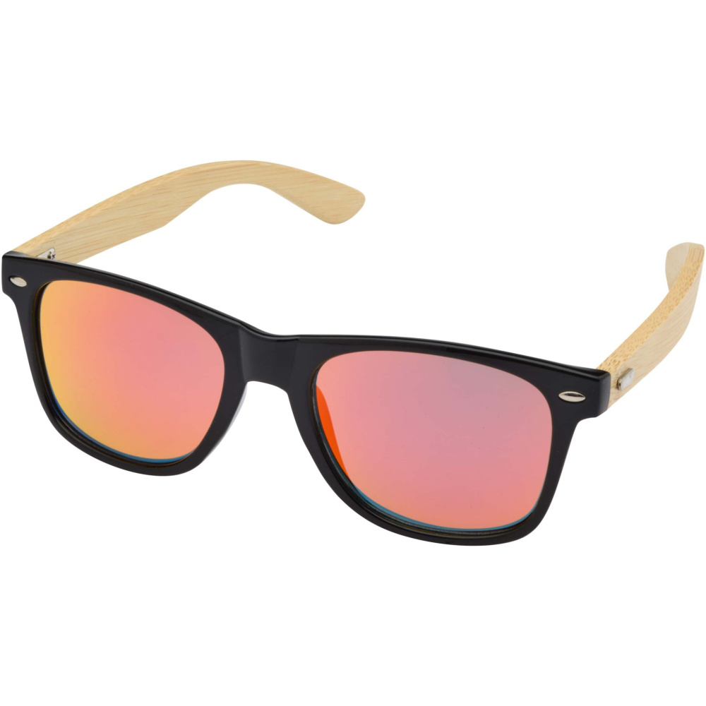 Logo trade promotional giveaways image of: Hue sunglasses with bamboo temples