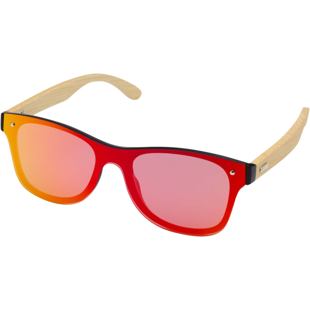 Logotrade corporate gift image of: Tan sunglasses with bamboo temples