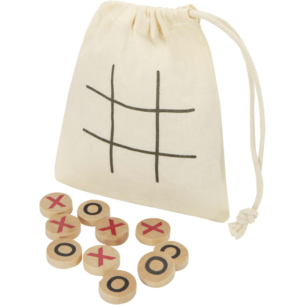 Logotrade promotional gift picture of: Whorl wooden tic, tac, toe game