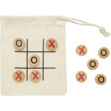 Logo trade advertising product photo of: Whorl wooden tic, tac, toe game
