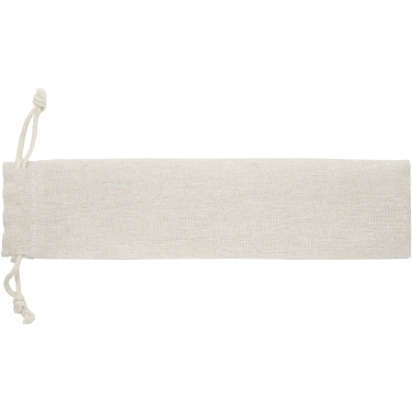 Logotrade corporate gift image of: Root 5-piece stainless steel and beech wood cutlery set