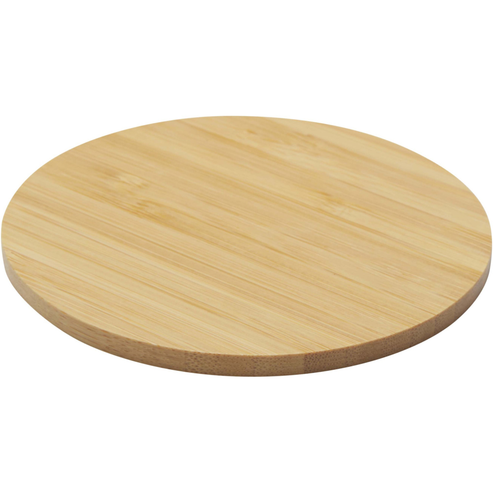 Logo trade promotional gifts image of: Cha bamboo coaster