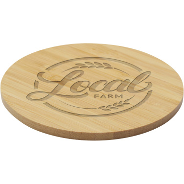 Logo trade promotional products image of: Cha bamboo coaster