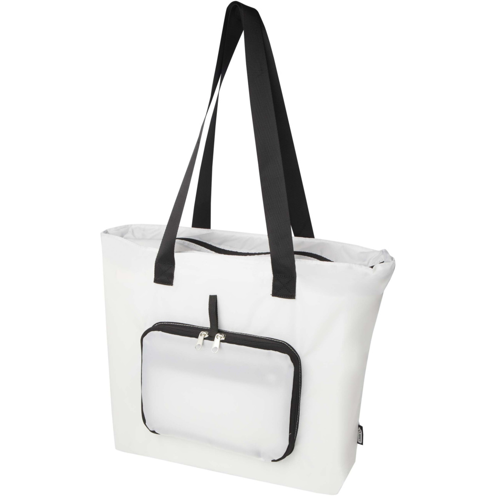 Logo trade advertising products image of: EcoFold RPET foldable tote bag 16L