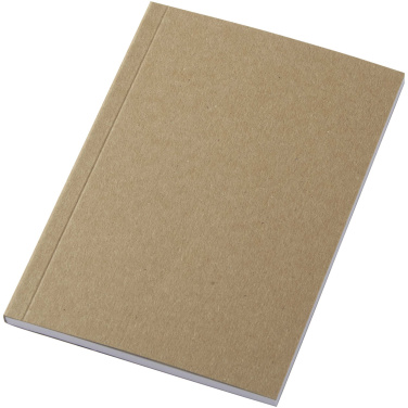 Logo trade business gifts image of: Novella Austen A6 recycled soft cover kraft notebook - 50 sheets
