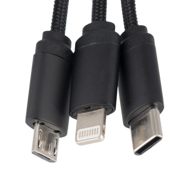 Logotrade corporate gift image of: Cable 3in1 with illuminated logo - LH-ZM04
