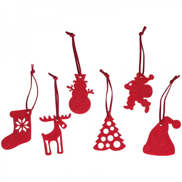 Logotrade corporate gift image of: 6-piece Christmas tree decorations FERGUS