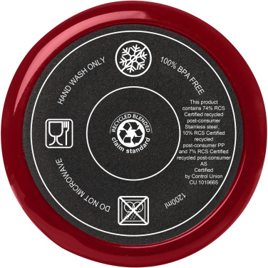 Logo trade business gifts image of: Melbourne 1200 ml RCS certified insulated tumbler with straw