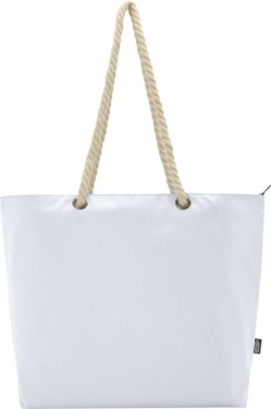 Logo trade promotional item photo of: Panama GRS recycled beach cooler tote bag with cord handles