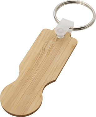 Logotrade corporate gifts photo of: Ronan bamboo trolley keychain