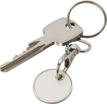 Logotrade corporate gift picture of: Rory keyring with trolley coin