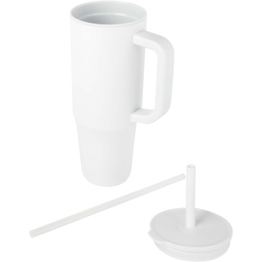 Logo trade promotional products picture of: Brady 900 ml RCS certified insulated tumbler with silicone straw