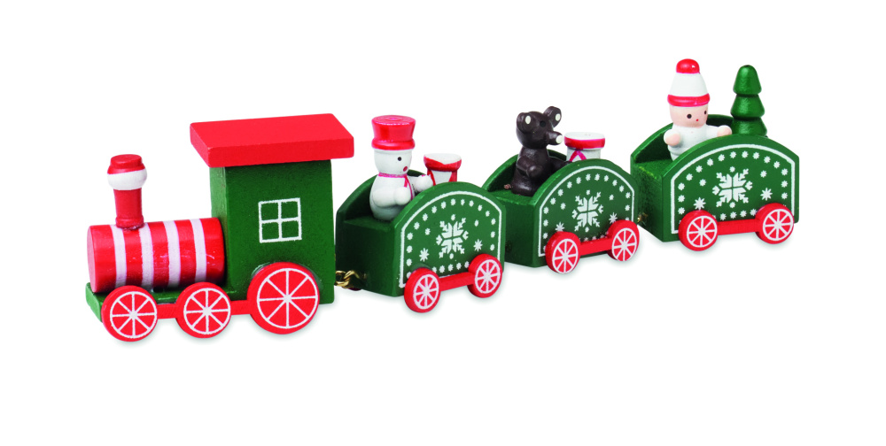 Logotrade promotional gift picture of: Wooden Christmas train