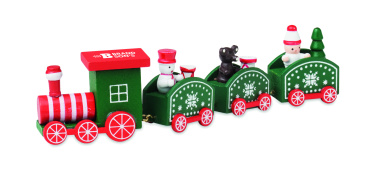 Logo trade advertising product photo of: Wooden Christmas train