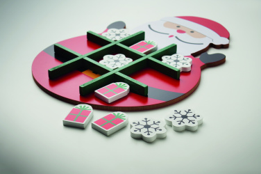 Logo trade promotional giveaways image of: Christmas wooden tic tac toe